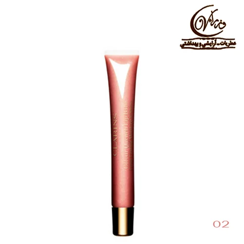 بالم رنگ لب کلارنس - 02 شهد هلو   Clarins Baume Couleur Lèvres - 02 Peach Nectar