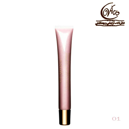 بالم رنگ لب کلارنس - 01 مارشمالو صورتی   Clarins Baume Couleur Lèvres - 01 Pink Marshmallow