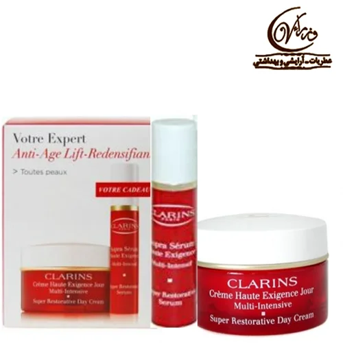 ست  کرم روز فوق العاده ترمیم کننده کلارنس 50 میلی لیتری   set super restorative day cream 50ml