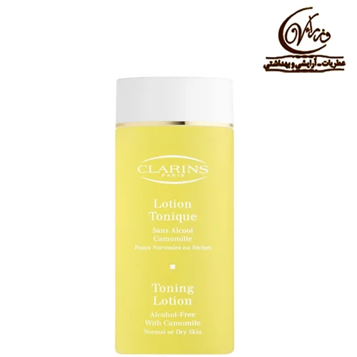لوسیون پاک کننده تونینگ کلارنس بدون الکل پوست خشک بابونه 200 میلی لیتر     CLARINS Toning Lotion With Chamomile 200ml