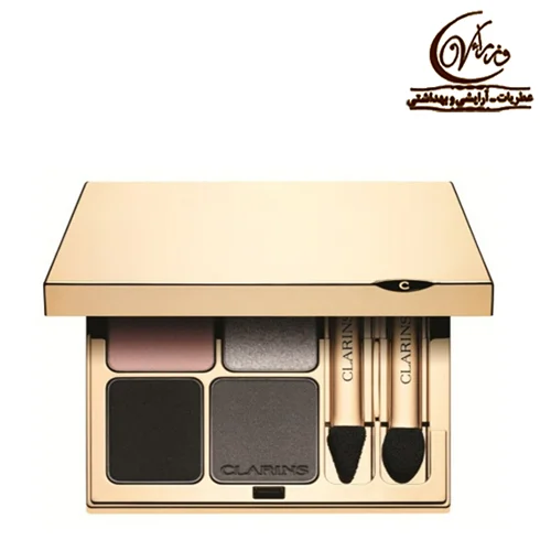 پالت سایه چشم معدنی 4 رنگ  شماره 06 کلارنس      Clarins Ombre Minerale palette ombretti 4 colori