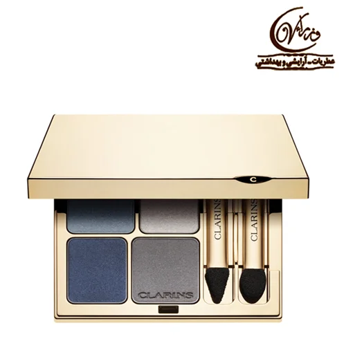 پالت سایه چشم معدنی 4 رنگ  شماره 04 کلارنس      Clarins Ombre Minerale palette ombretti 4 colori